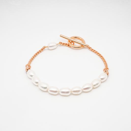 50/50 Pearl Chain Bracelet
